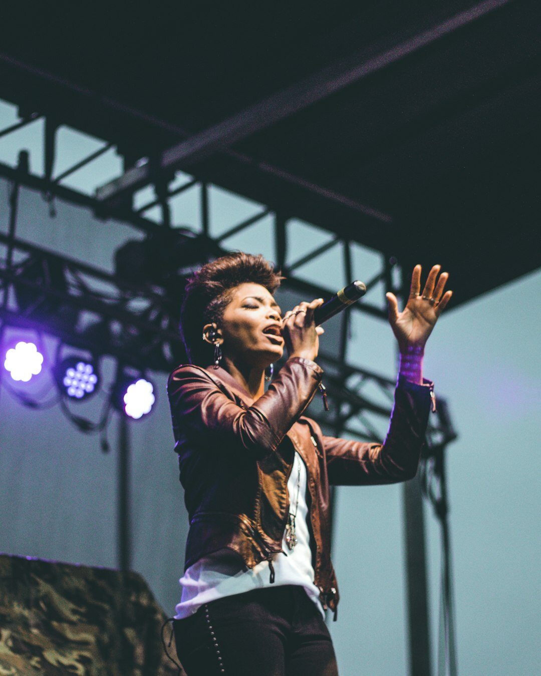 famous singer performing live
