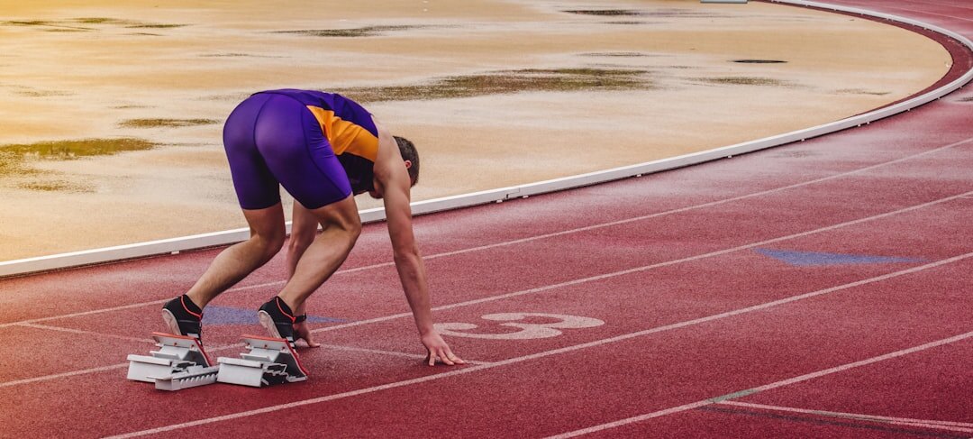 athlete winning race