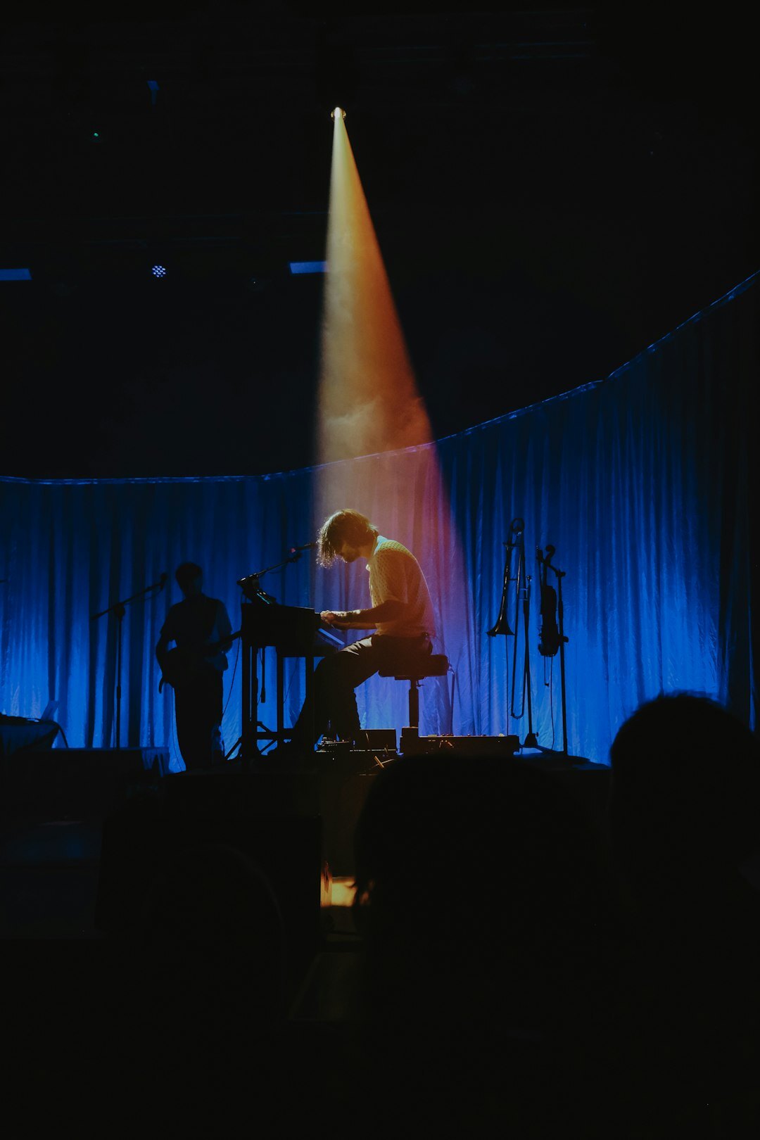 musician performing live