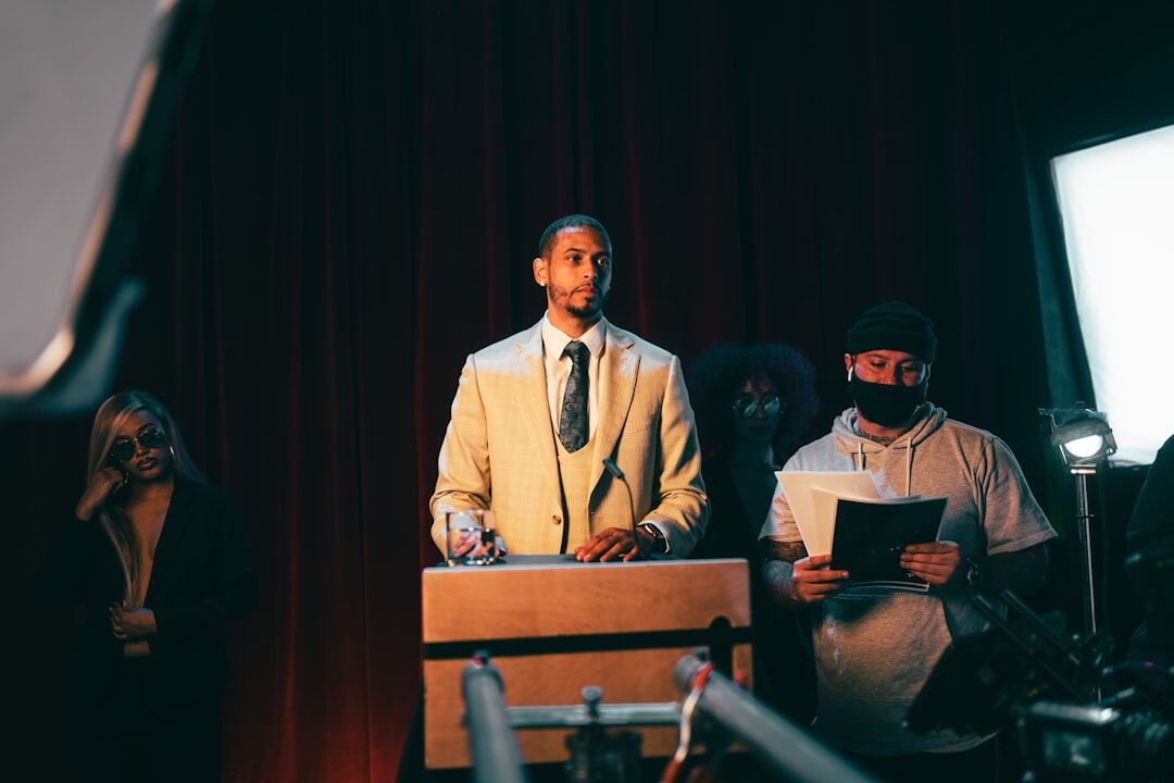 hollywood actor on stage